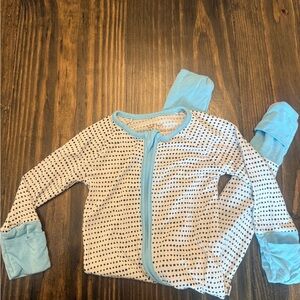 Little Sleepies Blue Polka Dot